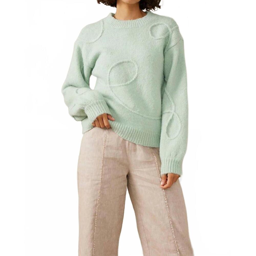 NEW MON RENN motion knit jumper in mint